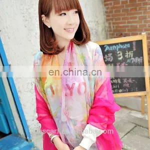 2015Elegant and Fashionable Women's Scarf Beach Dress Autumn Purple thumbnail-1
