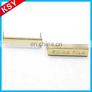 Custom Metal Garment Clothing Labels With Engraved Logo thumbnail-1