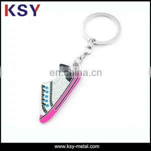 Fashion Custom Shoes Shaped Metal Keychain thumbnail-1