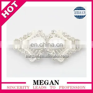 Hot Double Heart Rhinestone Buckle Wedding thumbnail-1
