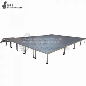 Sell DIY Mobile Adjustable Portable Detachable Aluminum Church Entertainment Design Stage Platform For Sale thumbnail-3