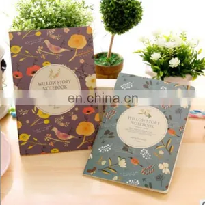 Lined Journal Notebook Dairy Book Journal Record A5 Flowers Softcover Composition Book, Pack of 4 thumbnail-1