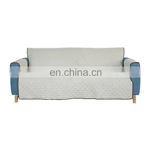 Home Fashion Dustproof Durable Conjoined Reversible Coffee and White Thicken Sofa Cover thumbnail-2