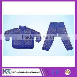 Blue Color Tatting Labour Protection Safety Garment Brass Button Manufacturer Price (V060) thumbnail-1