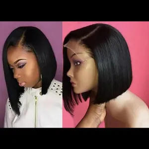 KHH Top Selling Virgin Brazilian 8-18 Inch Bob Wig ,lace Front Bob Wigs Human Hair Wigs, Short Bob Wigs for Black Women thumbnail-5