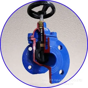 PN10 PN16 Z45X BS5163 Soft Seal Flange Ductile Iron Gate Valve thumbnail-2