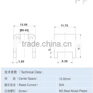 Center Space 8.500 x 12.50mmTerminal Accessory 90A Accessory Components thumbnail-2