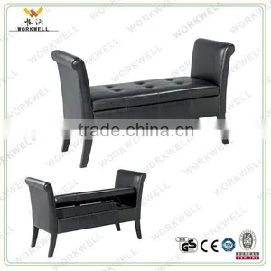 WorkWell High Quality PU Leather Dining Room Lounge Chair With Rubber Wood Legs Kw-D4174 thumbnail-1