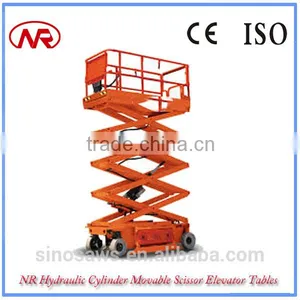 NR Hydraulic Cylinder Movable Scissor Elevator Tables thumbnail-1