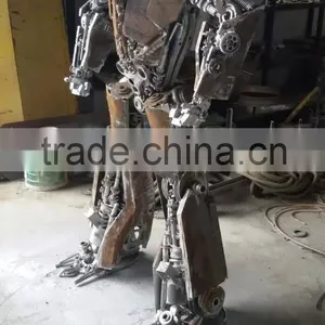 Iron Sculpture Sentinel Prime Cast Iron Western Decor thumbnail-1
