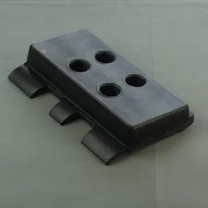350mm Rubber Track Pads Bolted to Chain Links RP1200 Paver thumbnail-2