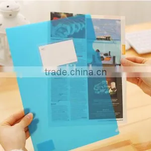 Hot Sell A4 Colorful Clear Plastic File Folder With Card Holder thumbnail-1