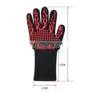Haushalts-Küchen-Mikrowellenkoch- BBQ-Grill- Back-Silikonofen-Hitzebeständige Handschuhe thumbnail-5