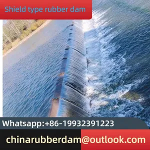 Overall Slope Pillow Type Rubber Dam Factory Construction, Separate Water, Flood and Gas Shield Dam in Stock thumbnail-2