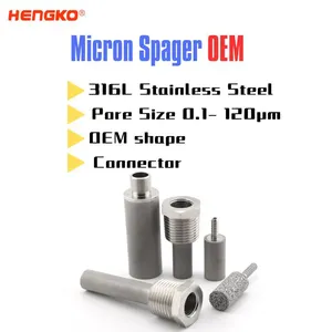 OEM Sintered Porous Metal Stainless Steel 316L Bubble Diffuser Sparger thumbnail-1