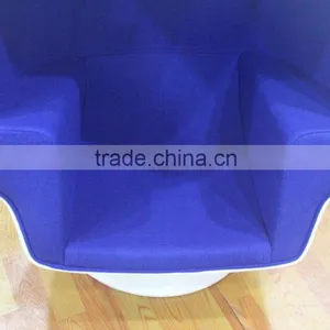 Fiberglass Luxury Living Room Furniture Blue Egg Chair thumbnail-3