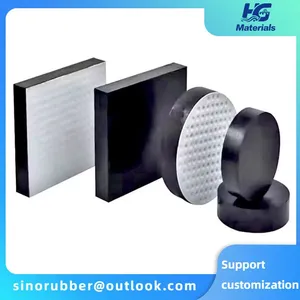HG004 Bridge Circular PTFE Plate Rubber Bearing, Rectangular National Standard Grid Bearing, Shock-absorbing Pad thumbnail-5