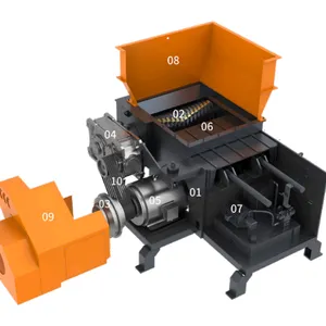 Jiangsu Machinery Waste Plastic Recycling Single Shaft Shredder thumbnail-3