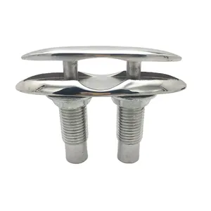 Factory 6 Inch Stainless Steel Pull up Cleat Deck Hidden Flush Mount Boat Marine Cleat thumbnail-1