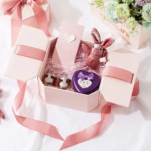 Luxury Paper Gift Packaging Box With Ribbon thumbnail-1