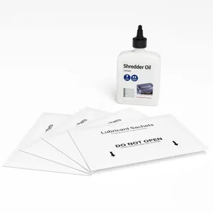 Premium Paper Shredder Lubricant Oil Sheet Canola Soybean Bottled Lube Oil for Shredder Care Sharpening and Maintenance thumbnail-2