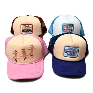 Factory Customized Fashion Outdoor Trucker Cap With Embroidery Logo High Quality 5 Panel Caps and Hats thumbnail-1