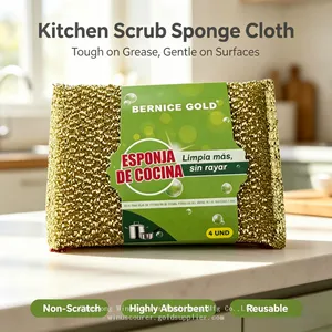 High Absorbency Scrub Sponges, Kitchen Dishwashing Sponges for Water & Oil Absorption thumbnail-3
