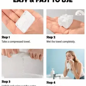 Individually Wrapped Disposable Compressed Face Towels | Portable Travel Facial Towels Manufacturer thumbnail-3
