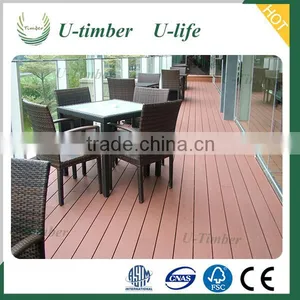 China Wpc Board Wood Composite Flooring Used in Swimming Pool thumbnail-1