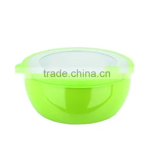 Caitang Factory Stainless Steel 3pcs Salad Bowl Set Food Serving Bowl Set With Lid thumbnail-4