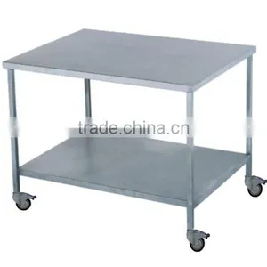 STM - 172 Instrument Trolley With Two Shelves Stainless Steel Furniture , Hospital Fourniture thumbnail-1