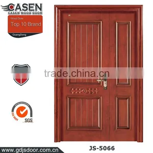 Prehung Double Swing Exterior Mahogany Solid Wooden Door thumbnail-1