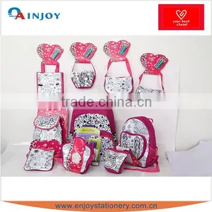Coloring Kids School Bag Diy Backpack thumbnail-2