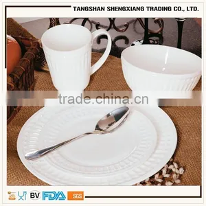 Embossed New Bone China America Market New Design Tableware thumbnail-2