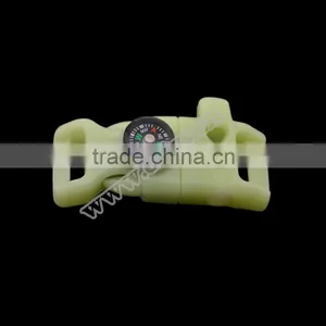 1/2"Fire Starters Whistle Compass Buckle for Paracord Bracelet the New for 2016 Quality Choice thumbnail-3