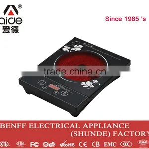 4 Number Digital Display Screen Freestanding Cooker Far Infrared Heater Ceramic Glass thumbnail-1