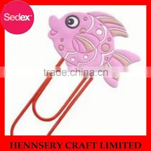 High Quanlity Soft Rubber Custom Design Paper Clip thumbnail-1