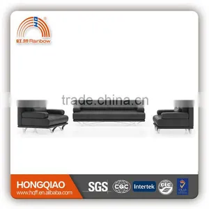 S-63 Steel Leather King Size Sofa thumbnail-1