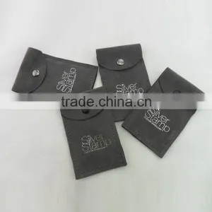 Full Cover Envelope Type Brown Velvet Fabric Jewelry Bag thumbnail-3