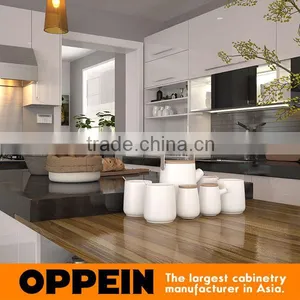 European Style Prefab Lacquer High Gloss Kitchen Cabinets thumbnail-5