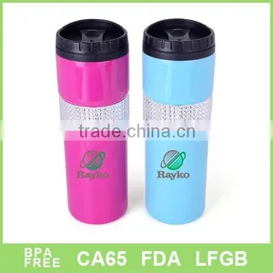16OZ Inner Plastic Outer Stainless Steel With Bling Diamond Coffee Tumbler thumbnail-1