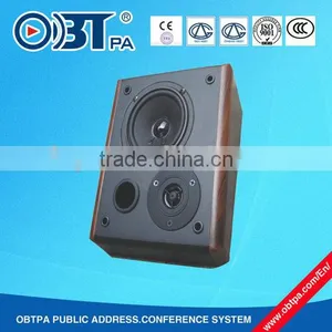 OBT-678 10w 100v Wooden Material Indoor Wall Mount Speaker thumbnail-1