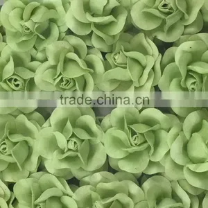 Soft Green ,Large Handmade Mulberry Paper Flower, Wedding Party, Scrap-booking Crafts thumbnail-2