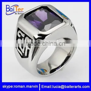Vintage Men's Titanium Wolf Ring,316L Stainless Steel Wolf Ring thumbnail-4