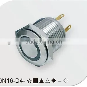 Ring Illuminated 16mm Push Button Switch thumbnail-1