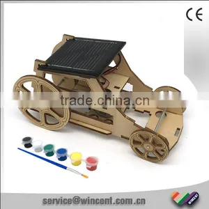Solar Toys Wood 3D Car Puzzle Game For Kids thumbnail-1