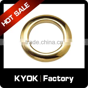 KYOK Antique Brass Metal Bay Window Passing Curtain Pole Rings Round Type,Roller Curtain Accessories 22mm Wholesale thumbnail-4