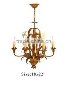 Iron Wedding Chandelier, Wrough Iron Chandelier, Round Iron Chandelier thumbnail-1