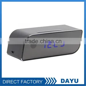 Home Surveillance Innovative Electronic Clock Camera P2P IP Connect With Phone Electronic Clock Camera thumbnail-1
