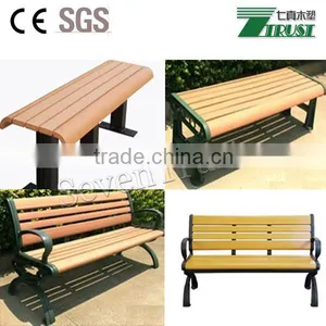 Outdoor Wood Plastic Composite Bench, Waterproof Composite Bench thumbnail-1